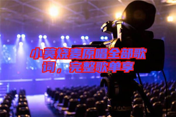 小莫燒麥原唱全部歌詞,完整歌單享