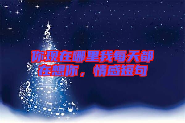 你現(xiàn)在哪里我每天都在想你,情感短句