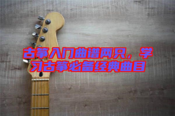 古箏入門曲譜兩只，學習古箏必備經典曲目