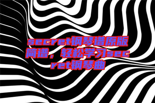 secret鋼琴譜原版簡譜,輕松學習secret鋼琴曲