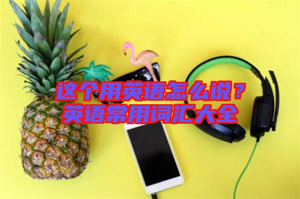 這個用英語怎么說?英語常用詞匯大全