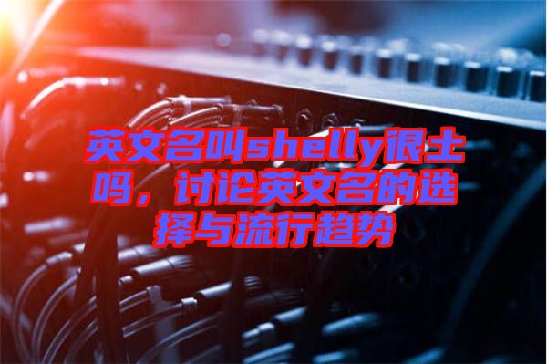 英文名叫shelly很土嗎,討論英文名的選擇與流行趨勢