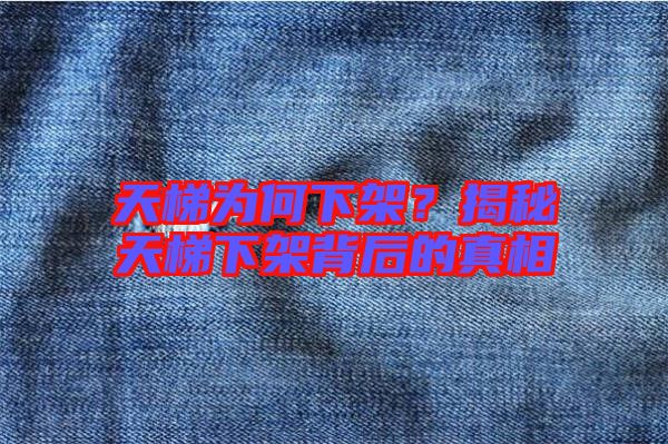 天梯為何下架？揭秘天梯下架背后的真相