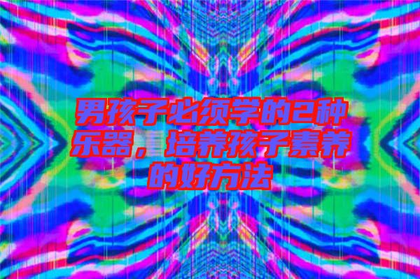 男孩子必須學(xué)的2種樂(lè)器,培養(yǎng)孩子素養(yǎng)的好方法