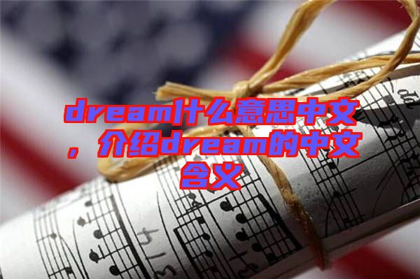 dream什么意思中文,介紹dream的中文含義