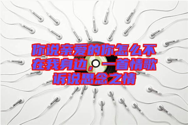 你說(shuō)親愛(ài)的你怎么不在我身邊,一首情歌訴說(shuō)思念之情