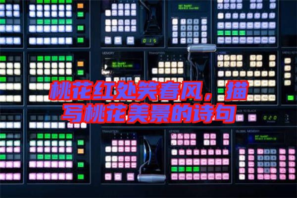 桃花紅處笑春風,描寫桃花美景的詩句