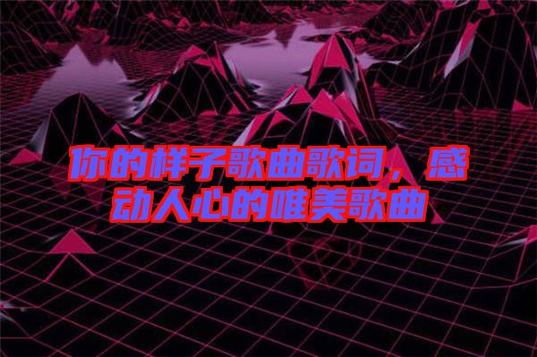 你的樣子歌曲歌詞，感動人心的唯美歌曲