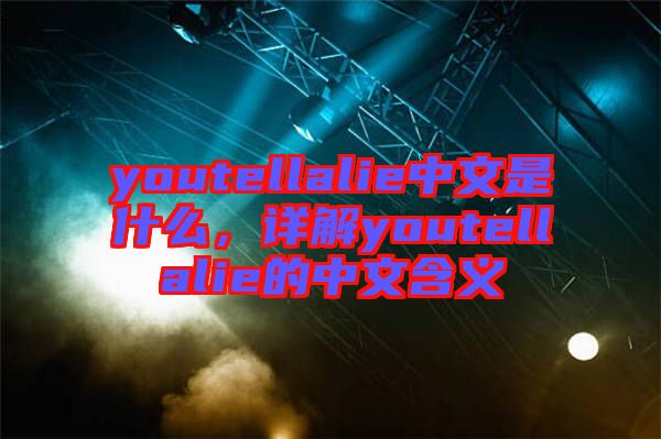 youtellalie中文是什么，詳解youtellalie的中文含義