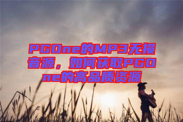 PGOne的MP3無損音源,如何獲取PGOne的高品質資源