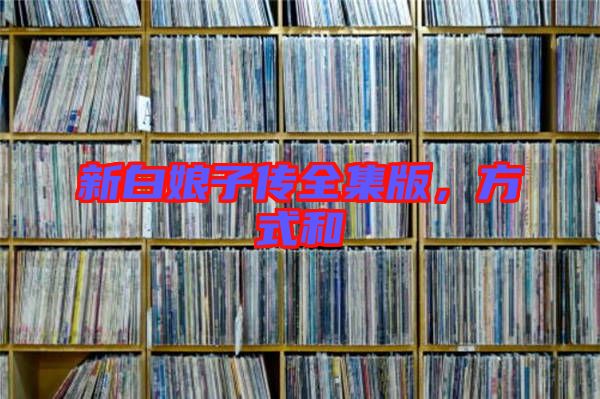 新白娘子傳全集版,方式和