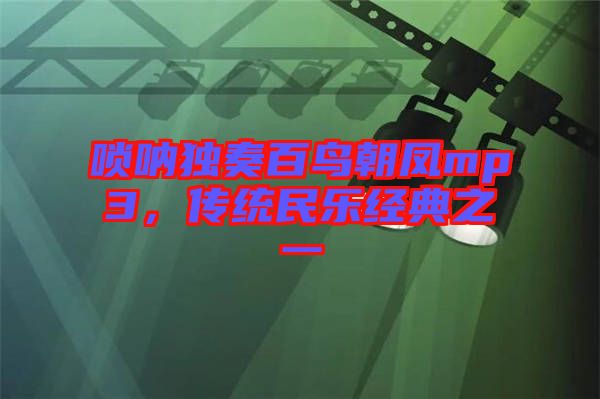 嗩吶獨奏百鳥朝鳳mp3，傳統民樂經典之一