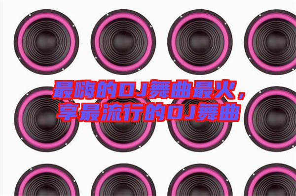最嗨的DJ舞曲最火,享最流行的DJ舞曲