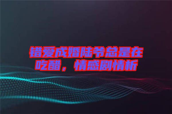 錯愛成婚陸爺總是在吃醋,情感劇情析