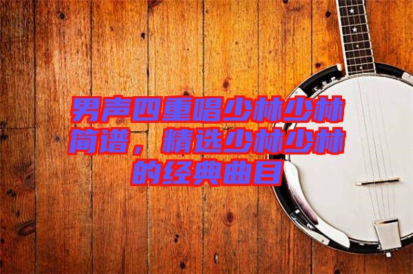 男聲四重唱少林少林簡譜,精選少林少林的經典曲目