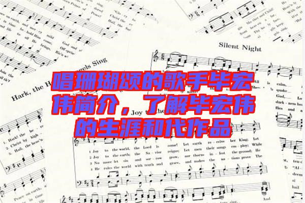 唱珊瑚頌的歌手畢宏偉簡介,了解畢宏偉的生涯和代作品