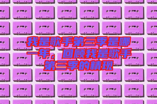 我是歌手第三季是哪一年,回顧我是歌手第三季的精現