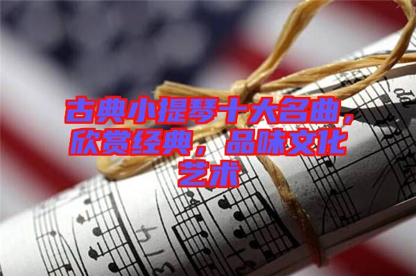 古典小提琴十大名曲，欣賞經(jīng)典，品味文化藝術(shù)