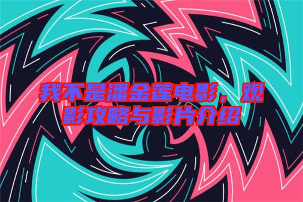 我不是潘金蓮電影，觀影攻略與影片介紹