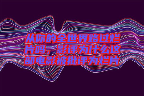 從你的全世界路過爛片嗎,影評為什么這部電影被批評為爛片