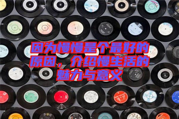 因為慢慢是個最好的原因，介紹慢生活的魅力與意義