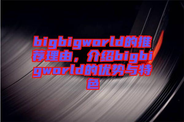 bigbigworld的推薦理由,介紹bigbigworld的優勢與特色