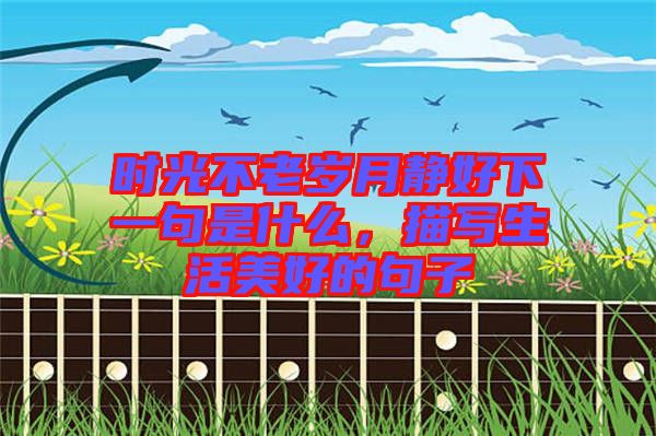 時光不老歲月靜好下一句是什么,描寫生活美好的句子