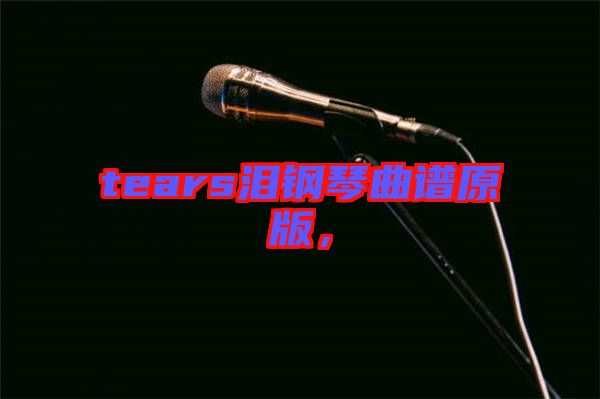 tears淚鋼琴曲譜原版,