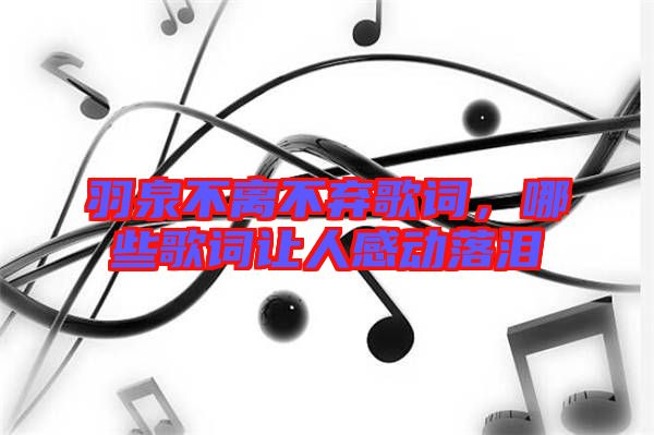 羽泉不離不棄歌詞,哪些歌詞讓人感動落淚