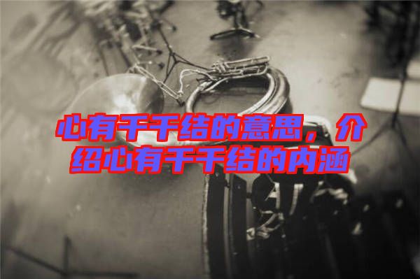 心有千千結的意思,介紹心有千千結的內涵