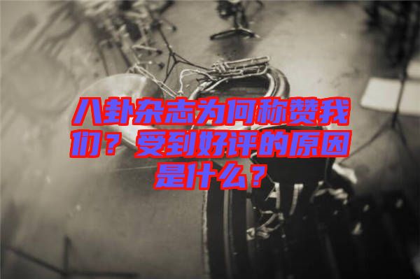 八卦雜志為何稱贊我們?受到好評的原因是什么?