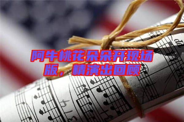 阿牛桃花朵朵開(kāi)現(xiàn)場(chǎng)版,精演出回顧