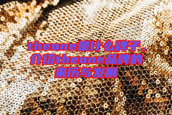 theone是什么牌子,介紹theone品牌的來歷與發展