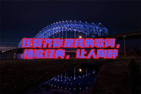 任賢齊你是我的歌詞，情歌經典，讓人陶醉