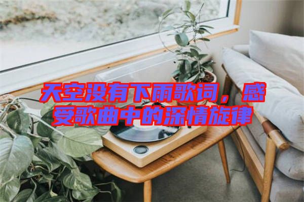天空沒有下雨歌詞,感受歌曲中的深情旋律