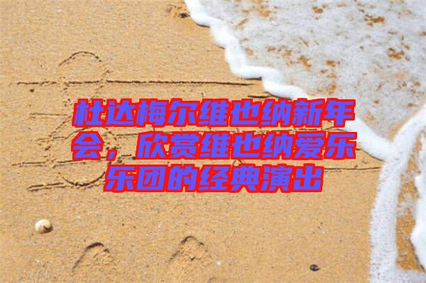 杜達梅爾維也納新年會，欣賞維也納愛樂樂團的經典演出