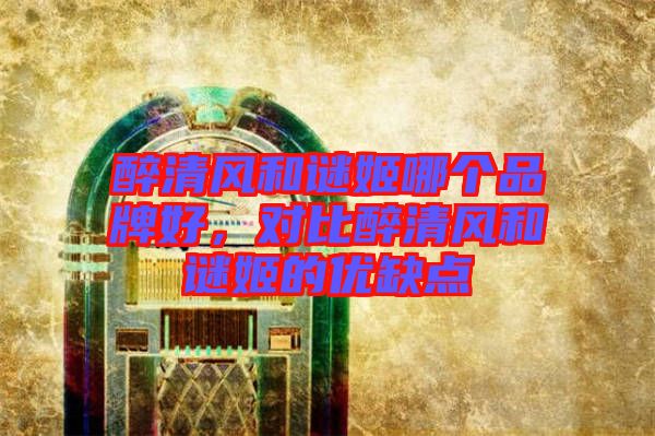 醉清風(fēng)和謎姬哪個(gè)品牌好,對(duì)比醉清風(fēng)和謎姬的優(yōu)缺點(diǎn)