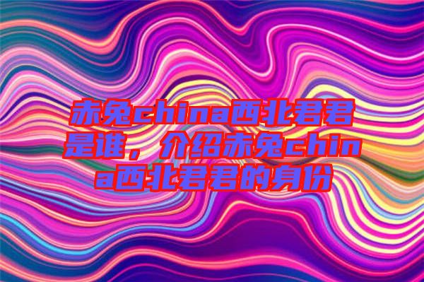 赤兔china西北君君是誰，介紹赤兔china西北君君的身份