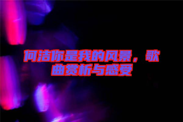 何潔你是我的風(fēng)景,歌曲賞析與感受