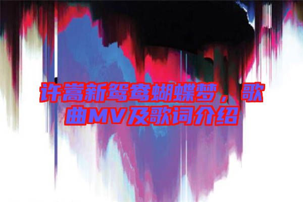 許嵩新鴛鴦蝴蝶夢(mèng),歌曲MV及歌詞介紹