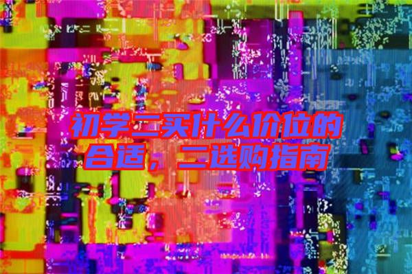 初學二買什么價位的合適,二選購指南