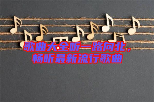 歌曲大全聽(tīng)一路向北,暢聽(tīng)最新流行歌曲