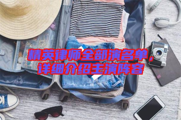 精英律師全部演名單，詳細(xì)介紹主演陣容