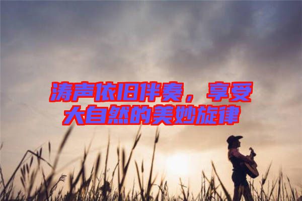 濤聲依舊伴奏，享受大自然的美妙旋律