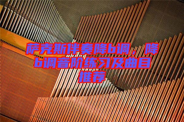 薩克斯伴奏降b調,降b調音階練習及曲目推薦