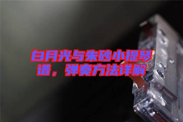 白月光與朱砂小提琴譜,彈奏方法詳解