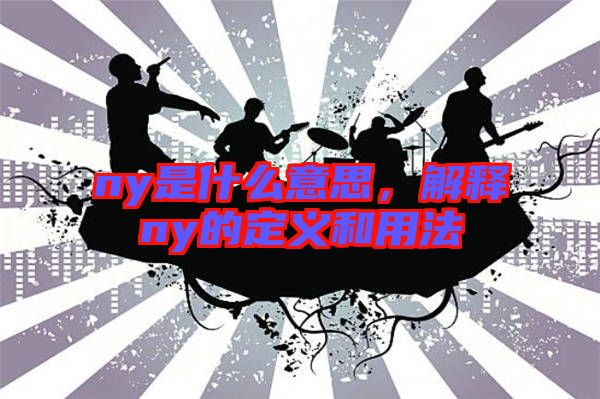 ny是什么意思,解釋ny的定義和用法
