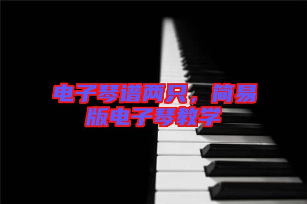 電子琴譜兩只,簡易版電子琴教學