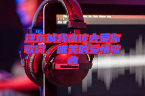汪東城我應該去愛你歌詞,唯美的愛情歌曲