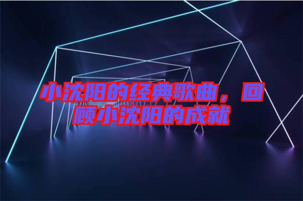 小沈陽的經(jīng)典歌曲,回顧小沈陽的成就
